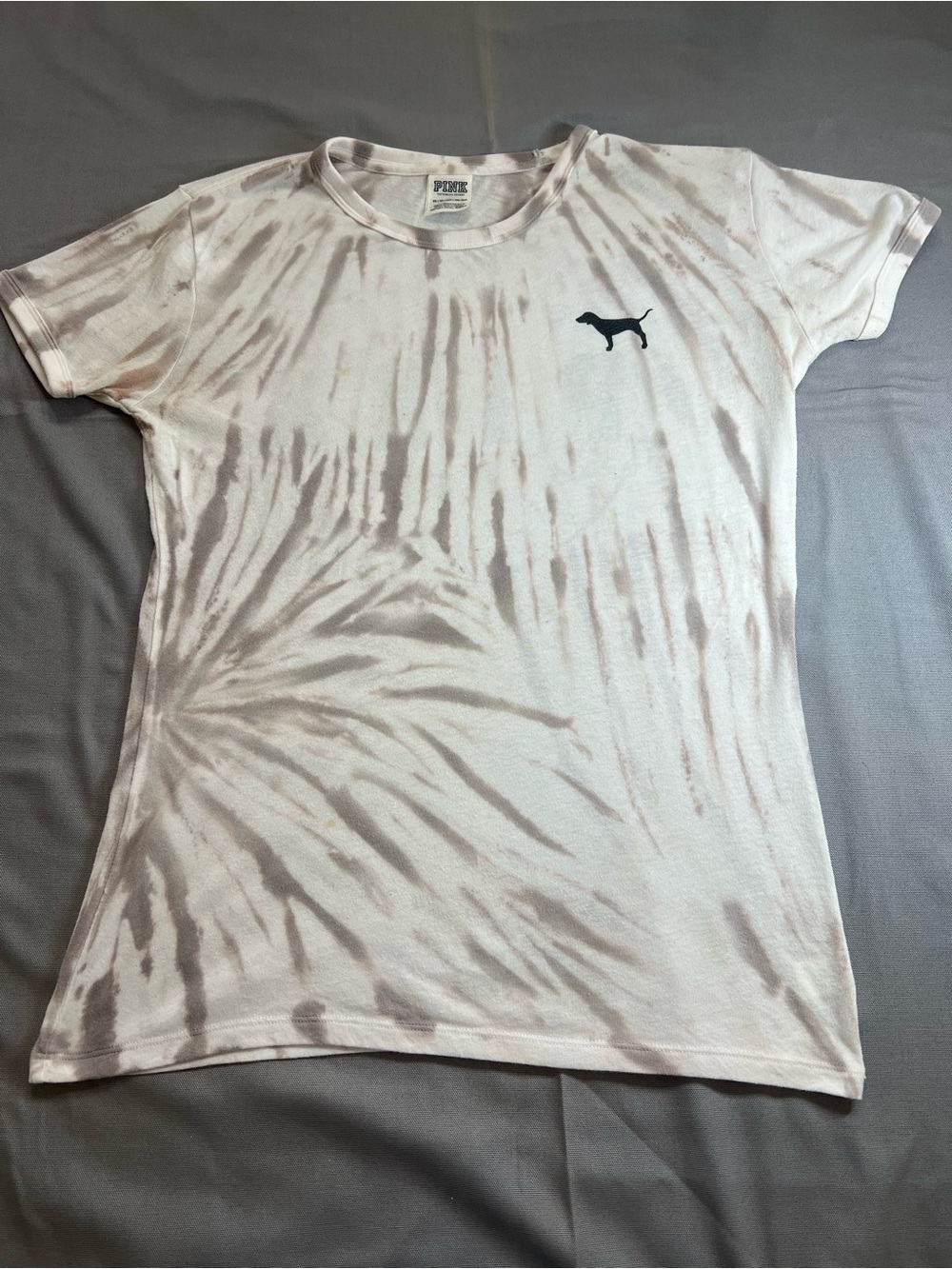 PINK Victoria's Secret Light Pink Tie-Dye Short Sleeve Tee